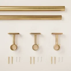 Classic Steel Curtain Rod With Antiqued Brass Finish - Hearth & Hand™ With Magnolia 6 Classic Steel Curtain Rod With Antiqued Brass Finish - Hearth & Hand™ With Magnolia -Selected Home Furnishings Store GUEST 0246bd2c 9baf 4cc9 8008 c73cf90f1531