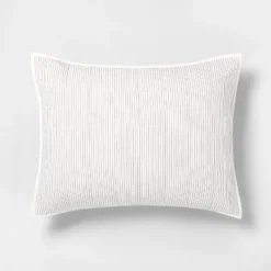 Microstripe Pillow Sham Cream/Gray - Hearth & Hand™ With Magnolia 8 Microstripe Pillow Sham Cream/Gray - Hearth & Hand™ With Magnolia -Selected Home Furnishings Store GUEST 0411dbda 7209 43ed bfdf 242b502448e9