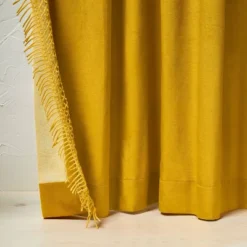 1pc Light Filtering Velvet Macrame Trim Window Curtain Panel - Opalhouse™ Designed With Jungalow™ 6 1pc Light Filtering Velvet Macrame Trim Window Curtain Panel - Opalhouse™ Designed With Jungalow™ -Selected Home Furnishings Store GUEST 04691ac9 fbd6 458c a9d2 a62ec89883ea
