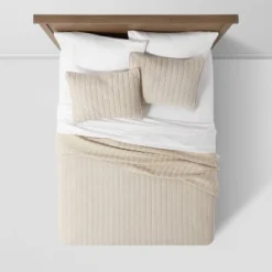 Herringbone Flannel Quilt Beige - Threshold 8 Herringbone Flannel Quilt Beige - Threshold -Selected Home Furnishings Store GUEST 04d4d997 14ad 458a 8d03 48430e232e3a