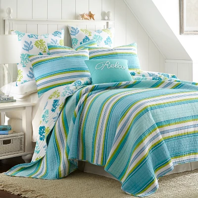 Cozumel Quilt Set - Coastal Multicolor - Levtex Home 9 Cozumel Quilt Set - Coastal Multicolor - Levtex Home - Image 7