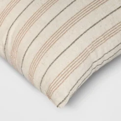 Cotton Flax Woven Striped Square Throw Pillow - Threshold™ 9 Cotton Flax Woven Striped Square Throw Pillow - Threshold™ -Selected Home Furnishings Store GUEST 08c83243 712a 4977 937c c04fac6ebbef