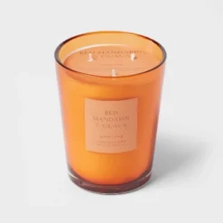 Colored Vase Glass With Dustcover Mandarin & Guava Candle Orange - Threshold™ 13 Colored Vase Glass With Dustcover Mandarin & Guava Candle Orange - Threshold™ -Selected Home Furnishings Store GUEST 0935bd9a 1522 4b47 b1ed 14541db7ee27