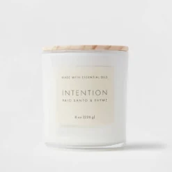 Wood Lidded Glass Wellness Intention Candle - Threshold™ 9 Wood Lidded Glass Wellness Intention Candle - Threshold™ -Selected Home Furnishings Store GUEST 0999c516 ae7a 45de 97e2 6ac895015e1c