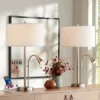 Possini Euro Design Traverse Modern Table Lamps Set Of 2 29 1/2" Tall Brushed Nickel With USB Charging Port LED Gooseneck White Drum Shade For Desk -Selected Home Furnishings Store GUEST 0b86014d 2919 4ecf ba2a e6e931a9ac67