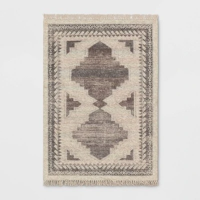 Cromwell Washable Printed Persian Style Rug Tan - Threshold™ 10 Cromwell Washable Printed Persian Style Rug Tan - Threshold™ - Image 8