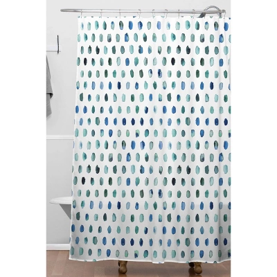 Ninola Design Color Palette Shower Curtain Blue - Deny Designs 3 Ninola Design Color Palette Shower Curtain Blue - Deny Designs