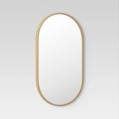 16" X 28" Metal Oval Pill Mirror - Project 62™ 4 16" X 28" Metal Oval Pill Mirror - Project 62™ - Image 2