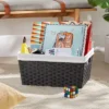 17" X 12" X 8" Large Woven Lined Basket Black - Brightroom™ 2 17" X 12" X 8" Large Woven Lined Basket Black - Brightroom™ -Selected Home Furnishings Store GUEST 0ff737db fc55 494a af3c b47897fa5dfd