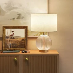 Small Ribbed Glass Lamp Base Clear - Threshold™ 8 Small Ribbed Glass Lamp Base Clear - Threshold™ -Selected Home Furnishings Store GUEST 10b9195c 5d86 47ba ad7b 0544e2f1177e