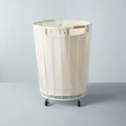 Wire & Fabric Laundry Hamper Sour Cream - Hearth & Hand™ With Magnolia -Selected Home Furnishings Store GUEST 1172c23f 3103 40d4 b324 2c56bdd6ddc9
