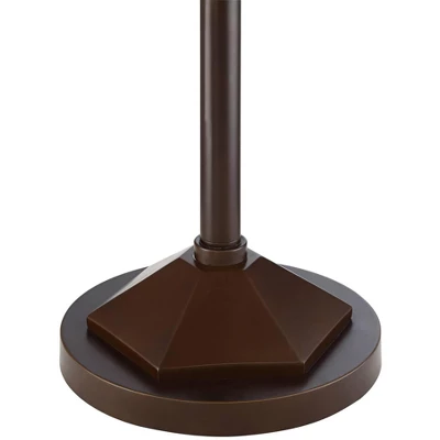 Franklin Iron Works Torchiere Floor Lamp LED 73" Tall Oil Rubbed Bronze Caged Frosted Glass Shade For Living Room Bedroom Office Uplight 6 Franklin Iron Works Torchiere Floor Lamp LED 73" Tall Oil Rubbed Bronze Caged Frosted Glass Shade For Living Room Bedroom Office Uplight - Image 4