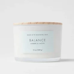 Wood Lidded Glass Wellness Balance Candle - Threshold™ 8 Wood Lidded Glass Wellness Balance Candle - Threshold™ -Selected Home Furnishings Store GUEST 153c12f7 0aba 43b7 956b c817a127669d