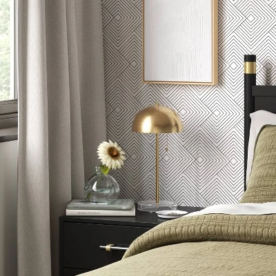 Dome Table Lamp With Acrylic Base Brass - Threshold™ 4 Dome Table Lamp With Acrylic Base Brass - Threshold™ - Image 2