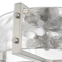 Possini Euro Design Prane Modern Industrial Ceiling Light Semi Flush Mount Fixture 17" Wide Brushed Nickel 4-Light Warped Glass For Bedroom Kitchen 11 Possini Euro Design Prane Modern Industrial Ceiling Light Semi Flush Mount Fixture 17" Wide Brushed Nickel 4-Light Warped Glass For Bedroom Kitchen -Selected Home Furnishings Store GUEST 1a1d271c 75d2 4a02 a454 d59337e9900c