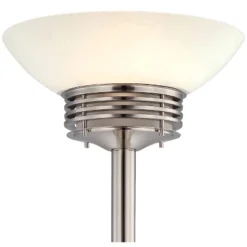 Possini Euro Design Light Blaster Art Deco Torchiere Floor Lamp 72 1/2" Tall Brushed Nickel LED Frosted Glass Bowl Shade For Living Room Bedroom House 11 Possini Euro Design Light Blaster Art Deco Torchiere Floor Lamp 72 1/2" Tall Brushed Nickel LED Frosted Glass Bowl Shade For Living Room Bedroom House -Selected Home Furnishings Store GUEST 1a464d20 c6d8 42bb b3df ad1b639fd5e4