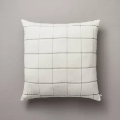 26"x26" Grid Lines Matelassé Euro Bed Pillow - Hearth & Hand™ With Magnolia 10 26"x26" Grid Lines Matelassé Euro Bed Pillow - Hearth & Hand™ With Magnolia -Selected Home Furnishings Store GUEST 1cfc430c 3527 48f7 9177 6aa536143abe
