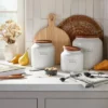 Dry Goods Stoneware Canister With Wood Lid Cream/Brown - Hearth & Hand™ With Magnolia 1 Dry Goods Stoneware Canister With Wood Lid Cream/Brown - Hearth & Hand™ With Magnolia -Selected Home Furnishings Store GUEST 1f1067e8 afa2 468c 98f6 015256fc36d2