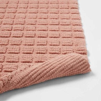 20"x32" Square Tufted Bath Rug Clay Pink - Threshold™ 5 20"x32" Square Tufted Bath Rug Clay Pink - Threshold™ - Image 3