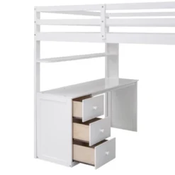 Full Size Loft Bed With Drawers, Desk And Wardrobe - ModernLuxe 23 Full Size Loft Bed With Drawers, Desk And Wardrobe - ModernLuxe -Selected Home Furnishings Store GUEST 2326c49d 7b21 4ee2 af87 972442968de1