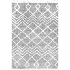 NuLOOM Wylde High Low Soft Shaggy Diamond Moroccan Tassel Area Rug 19 NuLOOM Wylde High Low Soft Shaggy Diamond Moroccan Tassel Area Rug -Selected Home Furnishings Store GUEST 2383725c 9bfc 42dd 86ec dd6cb6bf84fd