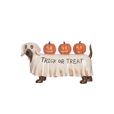 Transpac Resin 11.25 In. Multicolor Halloween Ghost Pup Decor 3 Transpac Resin 11.25 In. Multicolor Halloween Ghost Pup Decor