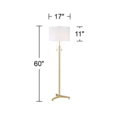 Possini Euro Design Encino Modern Tripod Floor Lamp Standing 60" Tall Brass Gold Metal Off White Fabric Drum Shade For Living Room Bedroom Office Home 12 Possini Euro Design Encino Modern Tripod Floor Lamp Standing 60" Tall Brass Gold Metal Off White Fabric Drum Shade For Living Room Bedroom Office Home -Selected Home Furnishings Store GUEST 2804ff2d 7ac0 49c6 b869 7723a1d7e825