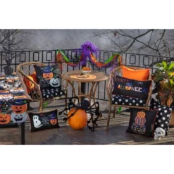 12"x19" Indoor Halloween Boo Friends Black Rectangular Throw Pillow Cover - Pillow Perfect 9 12"x19" Indoor Halloween Boo Friends Black Rectangular Throw Pillow Cover - Pillow Perfect -Selected Home Furnishings Store GUEST 28b28dd4 55d5 448d 9de7 e386cdcb3462