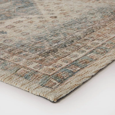 3'x5' Light Distressed Diamond Persian Style Rug Neutral - Threshold™ Designed With Studio McGee 4 3'x5' Light Distressed Diamond Persian Style Rug Neutral - Threshold™ Designed With Studio McGee - Image 2
