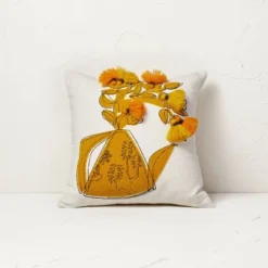 Floral Watering Pitcher Square Throw Pillow With Tassels - Opalhouse™ Designed With Jungalow™ 8 Floral Watering Pitcher Square Throw Pillow With Tassels - Opalhouse™ Designed With Jungalow™ -Selected Home Furnishings Store GUEST 295bbf4a 7932 4570 9c93 22f266108cb5