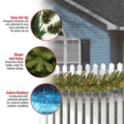 National Tree Company Pre-Lit 'Feel Real' Artificial Christmas Garland, Green, Frasier Grande, White Lights, Plug In, Christmas Collection, 9 Feet 7 National Tree Company Pre-Lit 'Feel Real' Artificial Christmas Garland, Green, Frasier Grande, White Lights, Plug In, Christmas Collection, 9 Feet -Selected Home Furnishings Store GUEST 2b05e4e5 8bde 4913 9ee3 e841a1681486