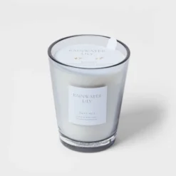 Colored Vase Glass With Dustcover Rainwater Lily Candle Gray - Threshold™ 14 Colored Vase Glass With Dustcover Rainwater Lily Candle Gray - Threshold™ -Selected Home Furnishings Store GUEST 2e50a42e 63db 4b02 b057 d911289b4b14