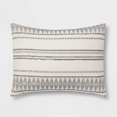 5pc Woven Diamond Stripe Comforter Set Cream/Black - Threshold™ 6 5pc Woven Diamond Stripe Comforter Set Cream/Black - Threshold™ - Image 4