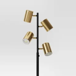 Dean Spotlight Floor Lamp Black/Brass (Includes LED Light Bulb) - Threshold™ 7 Dean Spotlight Floor Lamp Black/Brass (Includes LED Light Bulb) - Threshold™ -Selected Home Furnishings Store GUEST 2f16513e 21a0 40c4 b946 c34743de6af1