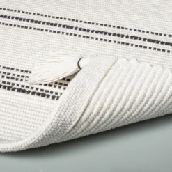 Tonal Stripes Bath Rug Sour Cream/Railroad Gray - Hearth & Hand™ With Magnolia -Selected Home Furnishings Store GUEST 2f18d171 85d9 4317 8172 0e2d70fef955