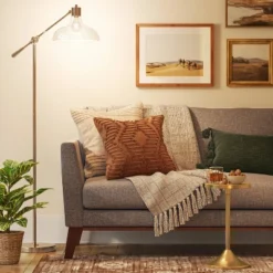 Crosby Bell Floor Lamp Brass With Glass Shade - Threshold™ 8 Crosby Bell Floor Lamp Brass With Glass Shade - Threshold™ -Selected Home Furnishings Store GUEST 2f390193 0470 4417 9dcd 62701d412381