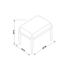 Boucle Upholstered Wood Ottoman - Hearth & Hand™ With Magnolia -Selected Home Furnishings Store GUEST 31693eac 8f1e 44df bd8a 25e17d21cf58