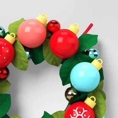 14.5" Pre-lit Battery Operated Christmas Novelty Wreath Green - Wondershop™ 4 14.5" Pre-lit Battery Operated Christmas Novelty Wreath Green - Wondershop™ - Image 2