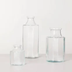 Octagonal Clear Glass Bottle Vase - Hearth & Hand™ With Magnolia 9 Octagonal Clear Glass Bottle Vase - Hearth & Hand™ With Magnolia -Selected Home Furnishings Store GUEST 3239b8d3 2d27 4cc0 8ee3 ccddd41c0054