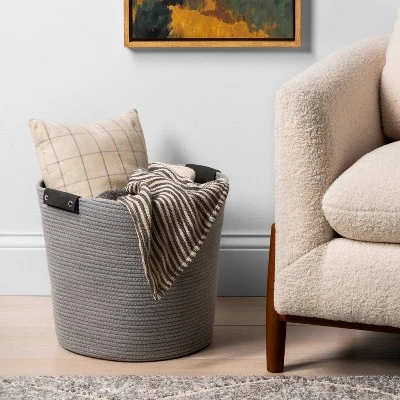 17'' Coiled Rope Tapered Basket Gray - Brightroom™ 3 17'' Coiled Rope Tapered Basket Gray - Brightroom™