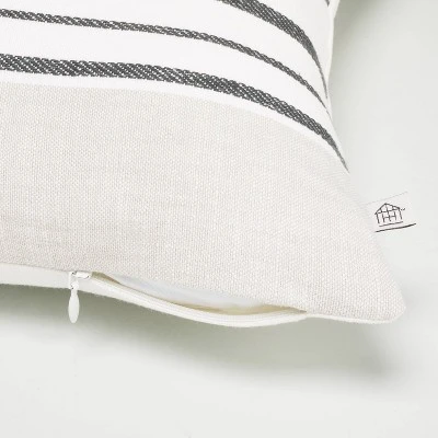 Off-Center Stripes Decorative Pillow Cover - Hearth & Hand™ With Magnolia 4 Off-Center Stripes Decorative Pillow Cover - Hearth & Hand™ With Magnolia - Image 2