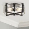 Possini Euro Design Adri Modern Ceiling Light Flush Mount Fixture Black 16 1/2" Wide Black 4-Light Textured Glass For Bedroom Kitchen Living Room Home 1 Possini Euro Design Adri Modern Ceiling Light Flush Mount Fixture Black 16 1/2" Wide Black 4-Light Textured Glass For Bedroom Kitchen Living Room Home -Selected Home Furnishings Store GUEST 37893362 2781 45a3 9fc4 22c6b9dc3631