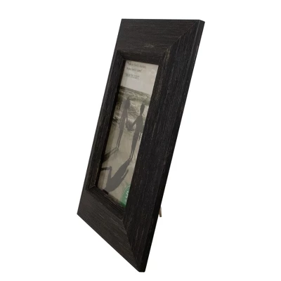 Northlight 10" Distressed Finish Black Picture Frame With Easel Back For 5" X 7" Photos 5 Northlight 10" Distressed Finish Black Picture Frame With Easel Back For 5" X 7" Photos - Image 3