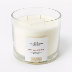 Clear Glass Santal & Ginger Candle White - Threshold™ Designed With Studio McGee 13 Clear Glass Santal & Ginger Candle White - Threshold™ Designed With Studio McGee -Selected Home Furnishings Store GUEST 3a24b0c4 c23b 4e1c b8e0 2304d4a02cb7