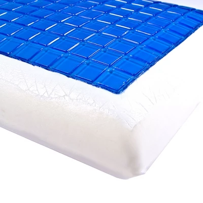 Hastings Home Comfort Gel Memory Foam Pillow With Cover 4 Hastings Home Comfort Gel Memory Foam Pillow With Cover - Image 2