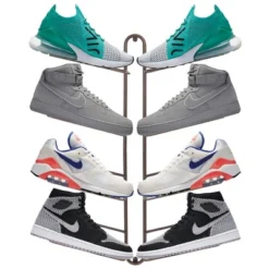 MDesign Metal Shoe Display & Storage Rack, 4 Tier, Wall Mount 15 MDesign Metal Shoe Display & Storage Rack, 4 Tier, Wall Mount -Selected Home Furnishings Store GUEST 3b4373c1 d299 4670 bbbe 9c63a1adc369