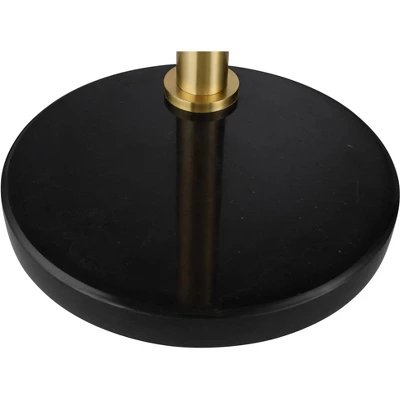 Possini Euro Design Rayne Modern Arc Floor Lamp 72" Tall Gold Black 3 Light LED Adjustable Arm Frosted Glass Globe Shade For Living Room Reading Home 6 Possini Euro Design Rayne Modern Arc Floor Lamp 72" Tall Gold Black 3 Light LED Adjustable Arm Frosted Glass Globe Shade For Living Room Reading Home - Image 4