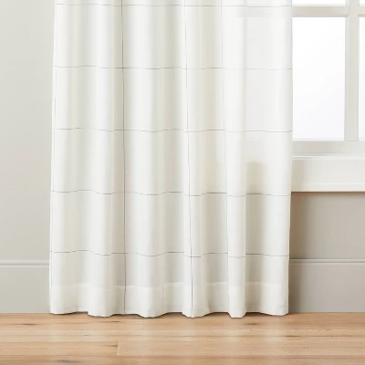 Subtle Grid Lines Curtain Panel - Hearth & Hand™ With Magnolia 6 Subtle Grid Lines Curtain Panel - Hearth & Hand™ With Magnolia - Image 4