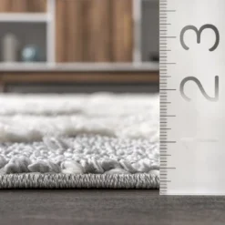 NuLOOM Wylde High Low Soft Shaggy Diamond Moroccan Tassel Area Rug 12 NuLOOM Wylde High Low Soft Shaggy Diamond Moroccan Tassel Area Rug -Selected Home Furnishings Store GUEST 44a52074 d14a 4282 9410 2768a30668c7