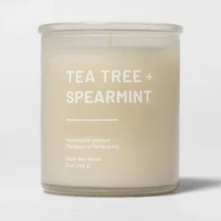 Glass Jar Tea Tree And Spearmint Candle Beige - Threshold™ 10 Glass Jar Tea Tree And Spearmint Candle Beige - Threshold™ -Selected Home Furnishings Store GUEST 44b883d8 baee 4787 a74c 3d32a16e8b4f